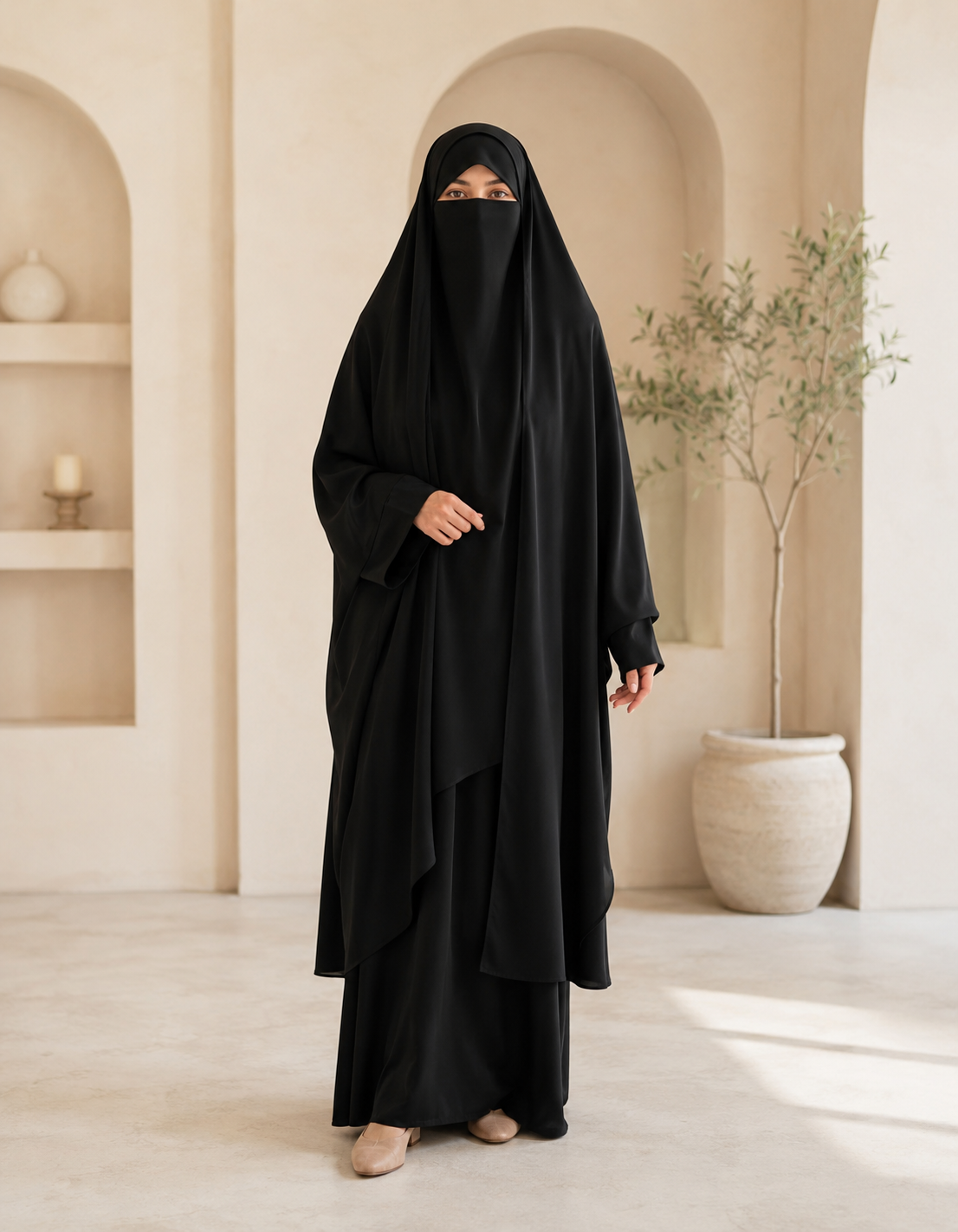 Classic Everyday Black Burqa