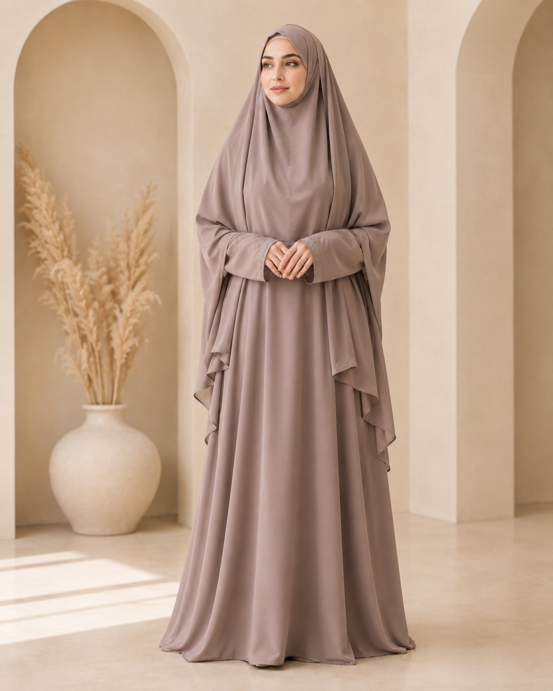 Elegant Prayer Khimar Set
