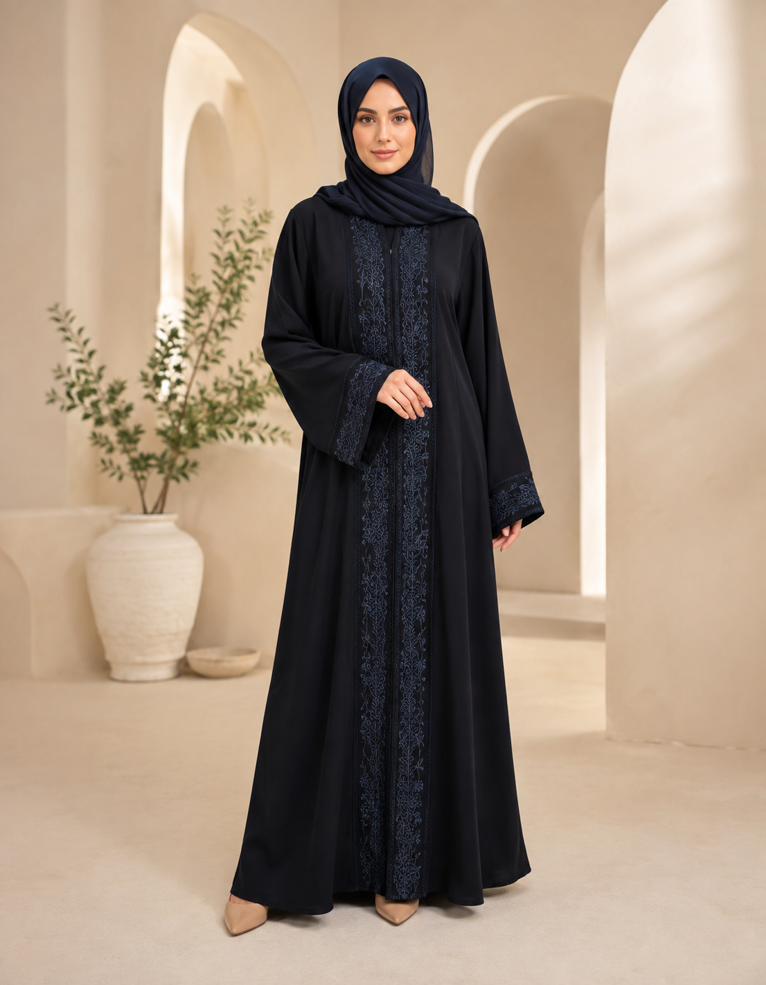 Luxury Nida Embroidered Abaya