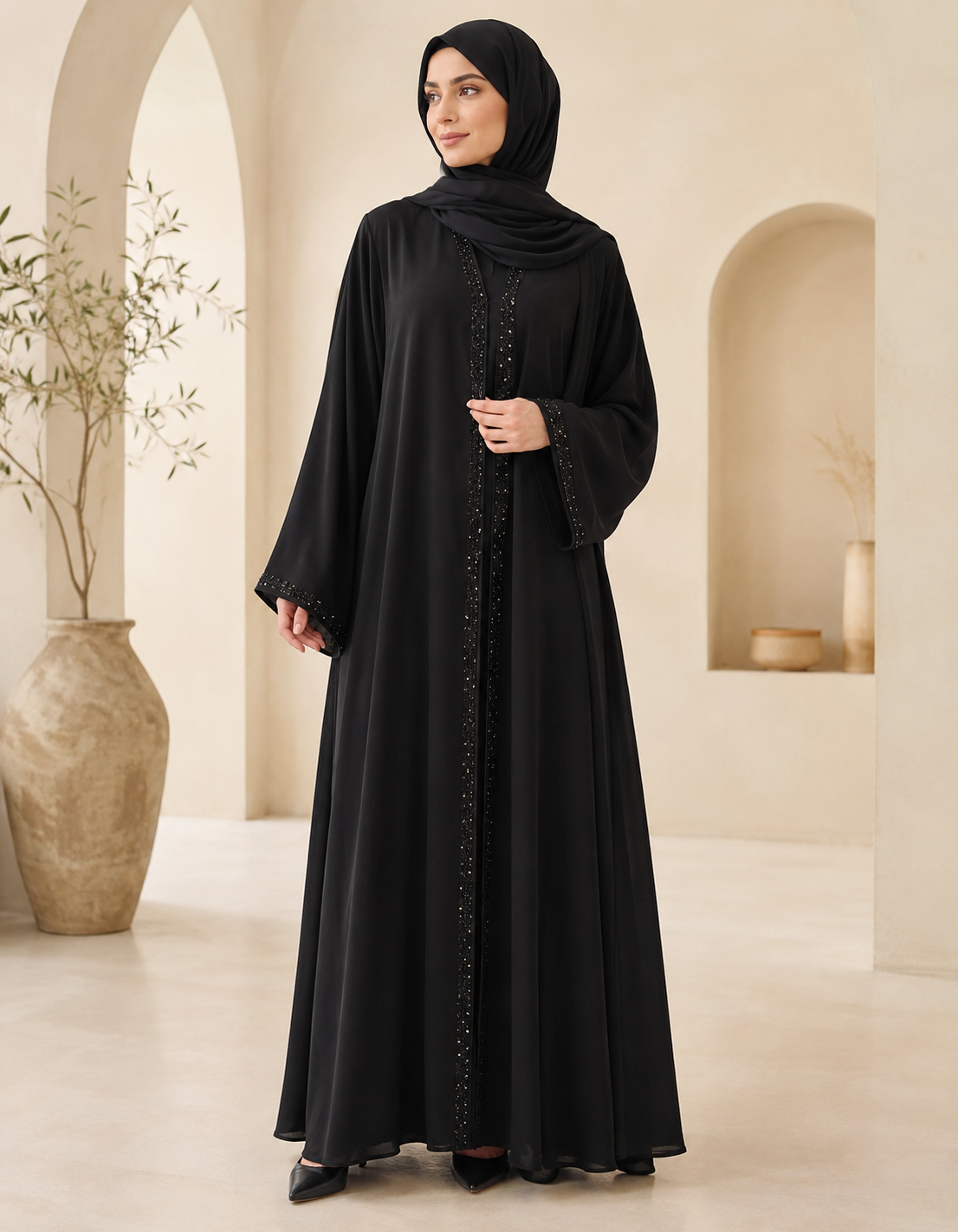 Premium Dubai Black Abaya
