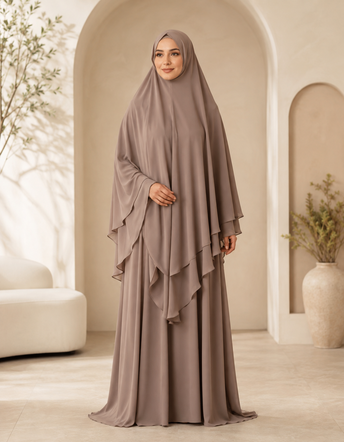 Premium Long Layered Khimar